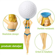 Last inn bildet i Galleri-visningsprogrammet, Funny Bikini Girls Golf Tee (6 stk)

