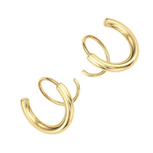 Last inn bildet i Galleri-visningsprogrammet, Minimalistiske Twist Wrap Crawler Climber Cuff øredobber
