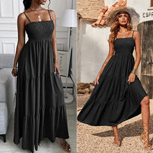 Last inn bildet i Galleri-visningsprogrammet, Sleeveless Strap Tube Top Swing Dress
