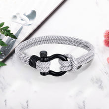 Last inn bildet i Galleri-visningsprogrammet, Flettet-tau armbånd med nautisk design
