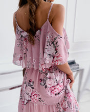 Last inn bildet i Galleri-visningsprogrammet, Floral airy dress with bare shoulders
