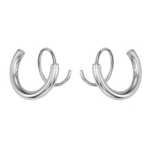 Last inn bildet i Galleri-visningsprogrammet, Minimalistiske Twist Wrap Crawler Climber Cuff øredobber
