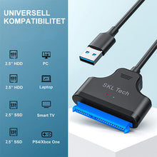 Last inn bildet i Galleri-visningsprogrammet, USB3.0 -Type C til Sata 2,5 tommers harddiskadapter
