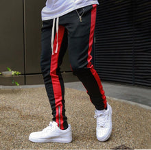 Last inn bildet i Galleri-visningsprogrammet, Sidestripe Glidelås Lomme Skinny Joggebukse
