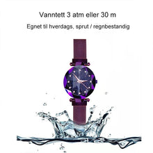 Last inn bildet i Galleri-visningsprogrammet, Vanntett armbåndsur med stjernehimmeljente
