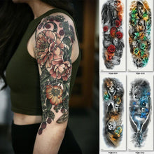Last inn bildet i Galleri-visningsprogrammet, Full Arm sleeve Tattoo Waterproof temporary tattoo Sticker
