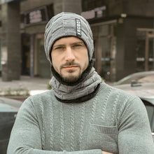 Last inn bildet i Galleri-visningsprogrammet, Fleece knitted scarf hat set
