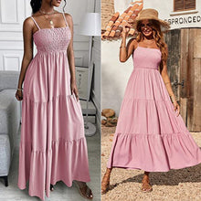 Last inn bildet i Galleri-visningsprogrammet, Sleeveless Strap Tube Top Swing Dress
