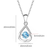 Last inn bildet i Galleri-visningsprogrammet, Glitrende Zirconia hjertekjede
