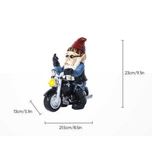 Last inn bildet i Galleri-visningsprogrammet, Biker Garden Gnome Statue med langfinger
