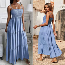 Last inn bildet i Galleri-visningsprogrammet, Sleeveless Strap Tube Top Swing Dress
