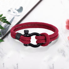 Last inn bildet i Galleri-visningsprogrammet, Flettet-tau armbånd med nautisk design
