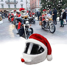 Last inn bildet i Galleri-visningsprogrammet, Julenisse motorsykkelhjelmdeksel
