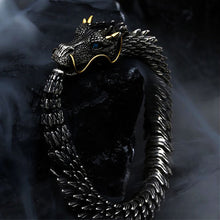 Last inn bildet i Galleri-visningsprogrammet, Sølv håndlaget Dragon Chain Armbånd
