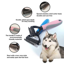 Last inn bildet i Galleri-visningsprogrammet, Pet Grooming Dual Sided Comb
