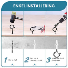 Last inn bildet i Galleri-visningsprogrammet, Firkantede opphengskroker med karabinkrok
