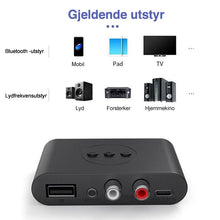 Last inn bildet i Galleri-visningsprogrammet, Bluetooth 5.0 lydmottaker
