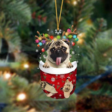 Last inn bildet i Galleri-visningsprogrammet, Christmas stocking pendant with dog

