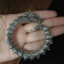 Last inn bildet i Galleri-visningsprogrammet, Sølv håndlaget Dragon Chain Armbånd
