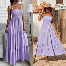 Last inn bildet i Galleri-visningsprogrammet, Sleeveless Strap Tube Top Swing Dress
