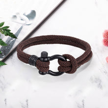 Last inn bildet i Galleri-visningsprogrammet, Flettet-tau armbånd med nautisk design

