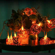 Last inn bildet i Galleri-visningsprogrammet, 🎃Halloween gresskar lyslenke med 2 belysningsmuligheter
