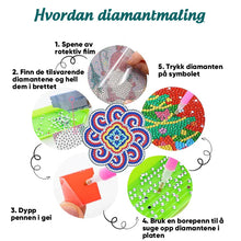 Last inn bildet i Galleri-visningsprogrammet, Dekkebrikker for diamantunderlegg(Mandala)
