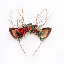 Last inn bildet i Galleri-visningsprogrammet, Reindeer Headband-Christmas Reindeer Antler
