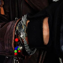 Last inn bildet i Galleri-visningsprogrammet, Sølv håndlaget Dragon Chain Armbånd
