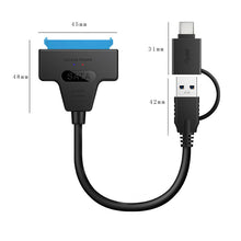Last inn bildet i Galleri-visningsprogrammet, USB3.0 -Type C til Sata 2,5 tommers harddiskadapter
