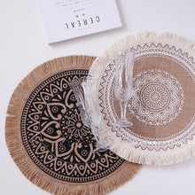Last inn bildet i Galleri-visningsprogrammet, Rundskriv broderi nordisk stil bord matte
