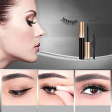 Last inn bildet i Galleri-visningsprogrammet, Magnetiske øyevipper med eyeliner

