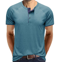 Last inn bildet i Galleri-visningsprogrammet, Henley Collar sommer T-skjorte for menn
