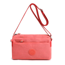 Last inn bildet i Galleri-visningsprogrammet, Dame uformelt flerlags fasjonabel nylon enkel crossbody-veske
